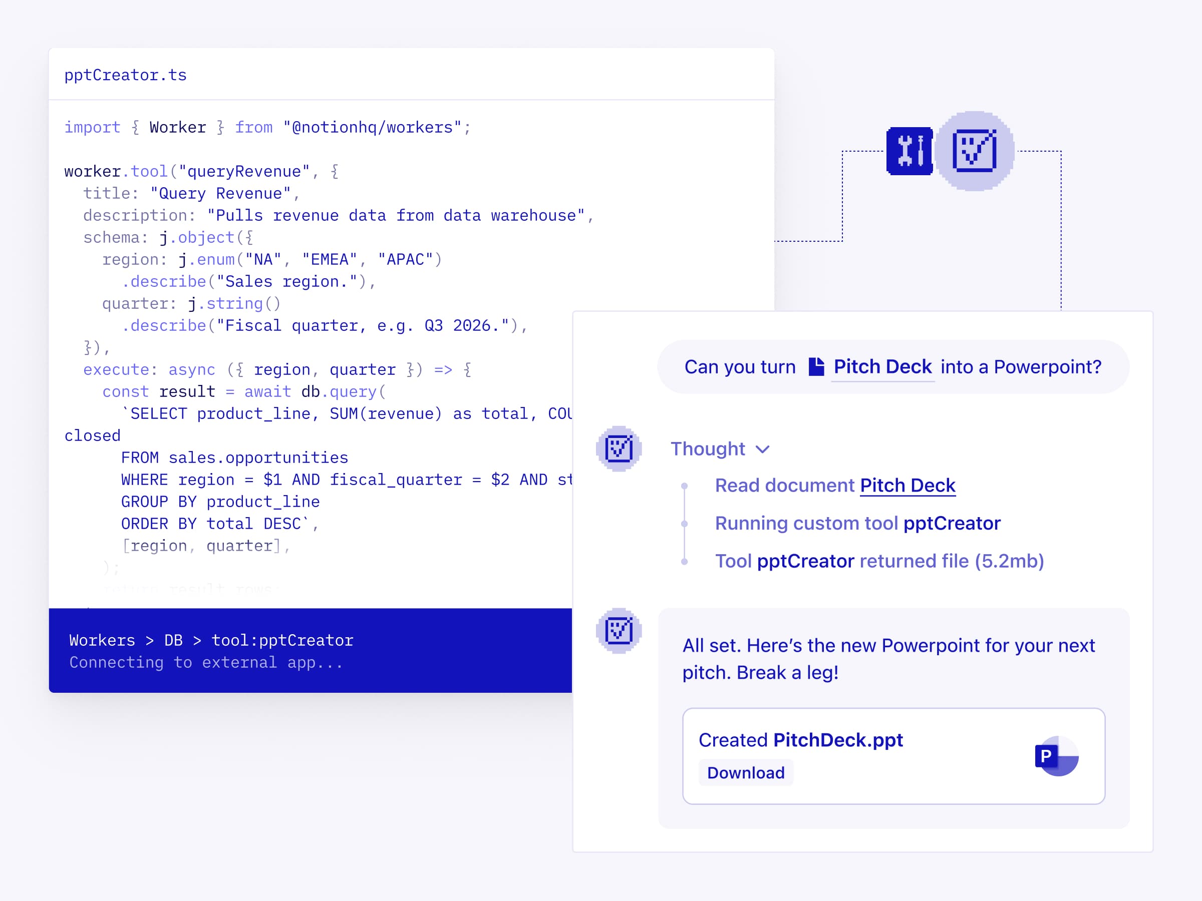 Build custom tools for your agents