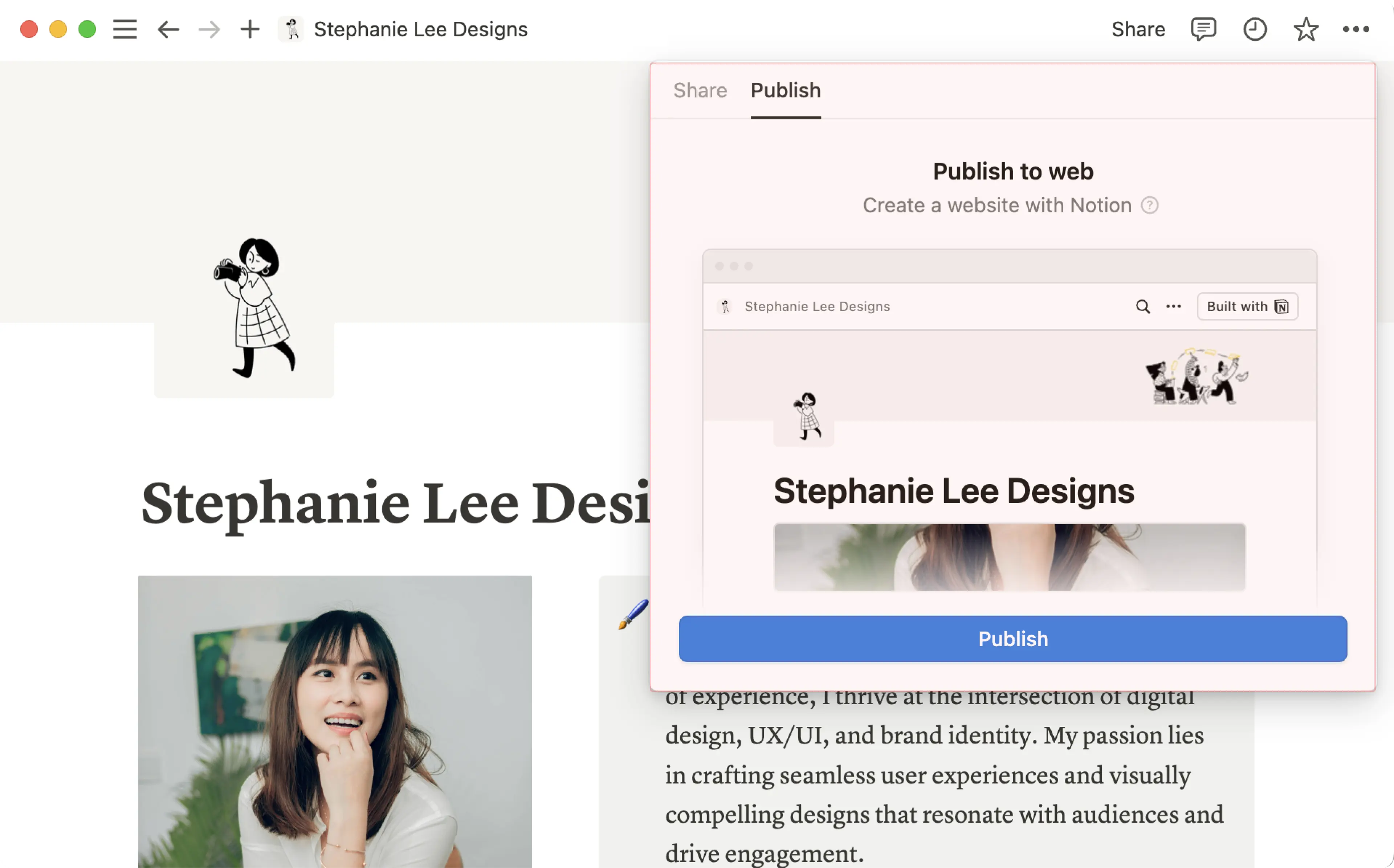 hc: publish a site