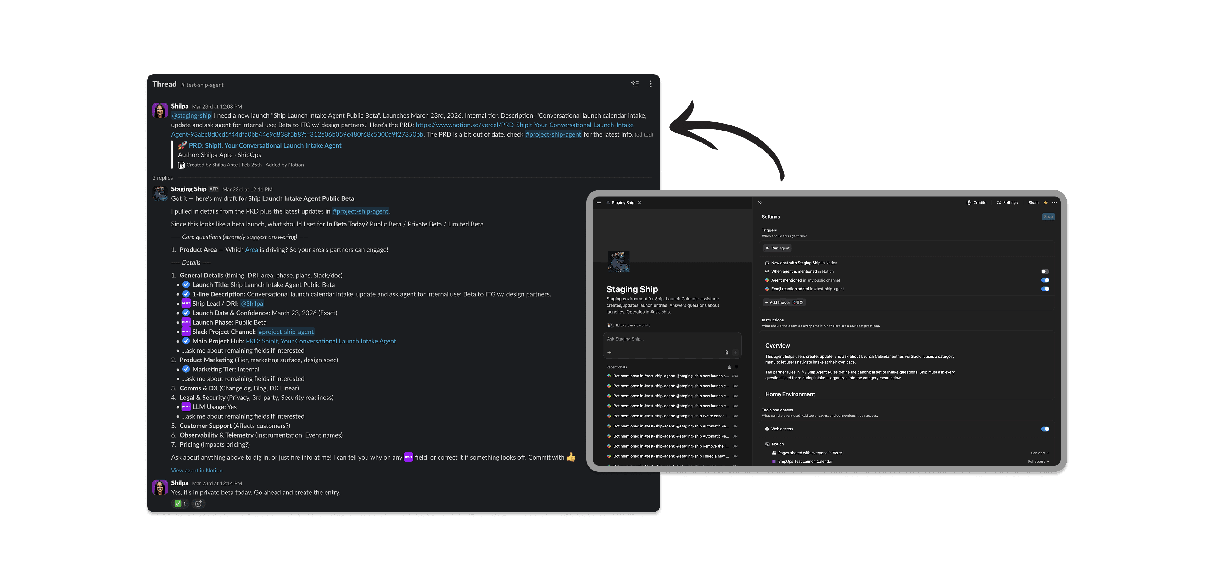 Vercel Ship Agent Slack