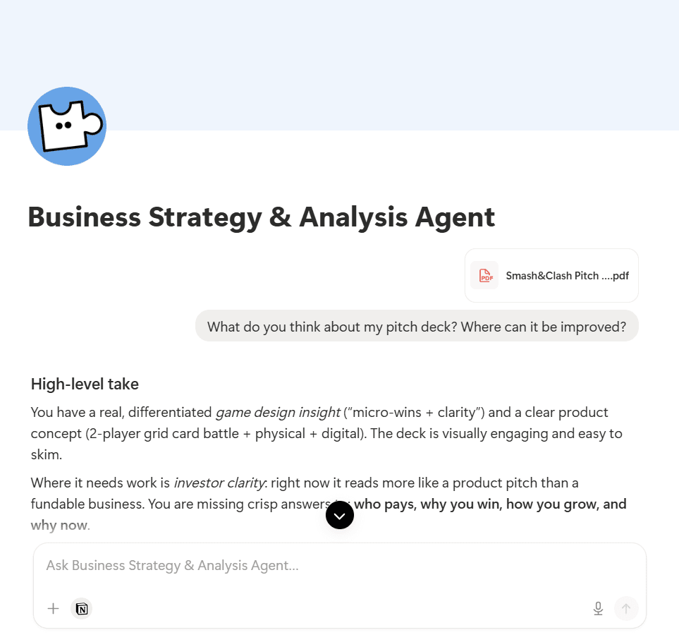 Business Strategy & Analysis Agent