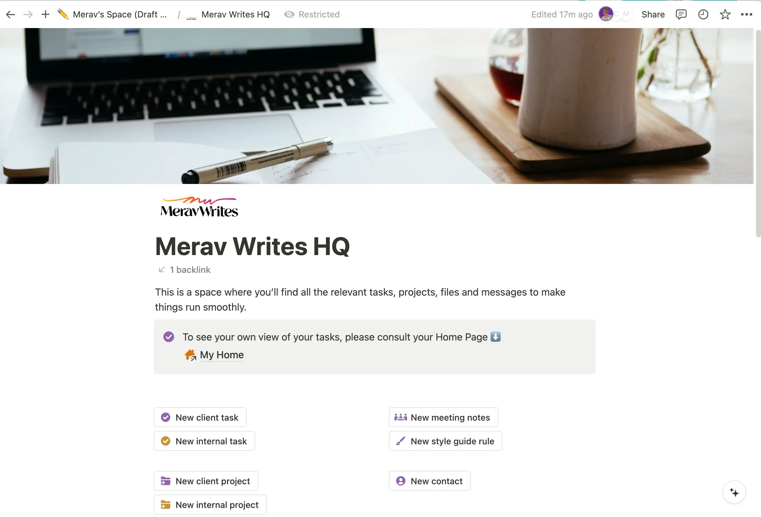 Project Management & Client Request System for UX Writer